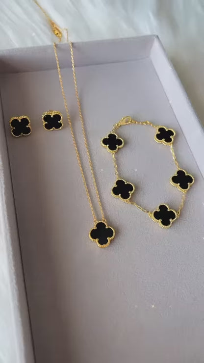Luxe Black Clover Trio Set