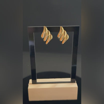 Wavy Swirl Studs – Stainless Steel | Jyarsh Exclusive