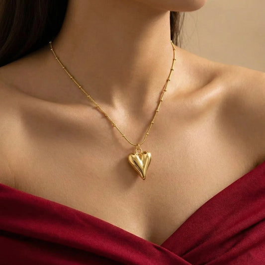 18KT Gold Plated Minimal Luxe Heart Pendant