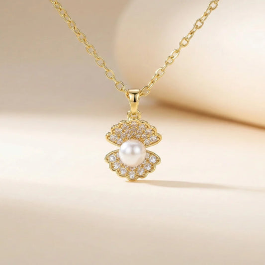 18KT Gold Plated Luxe Petal Pearl