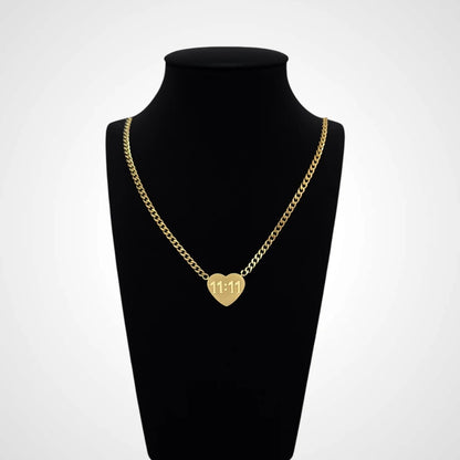 11:11 Wishmaker Heart Necklace