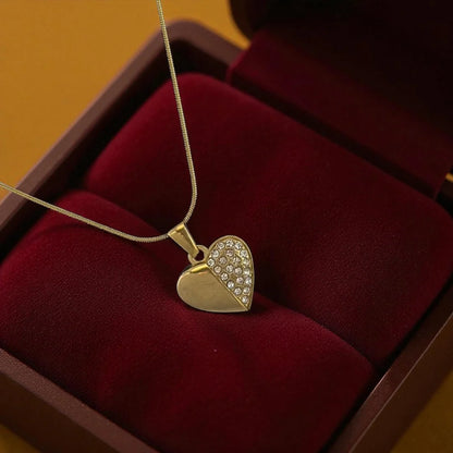 Half Spark Heart Luxe Pendant
