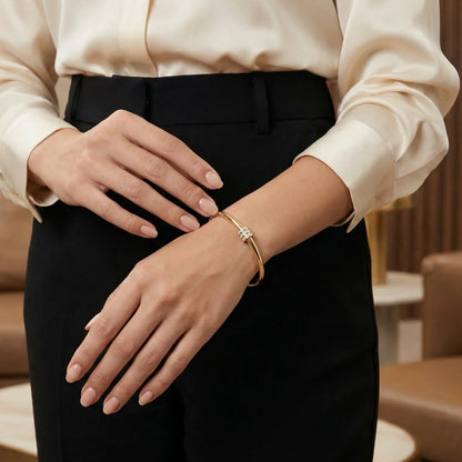 Luxe Cylinder Shine Bangle