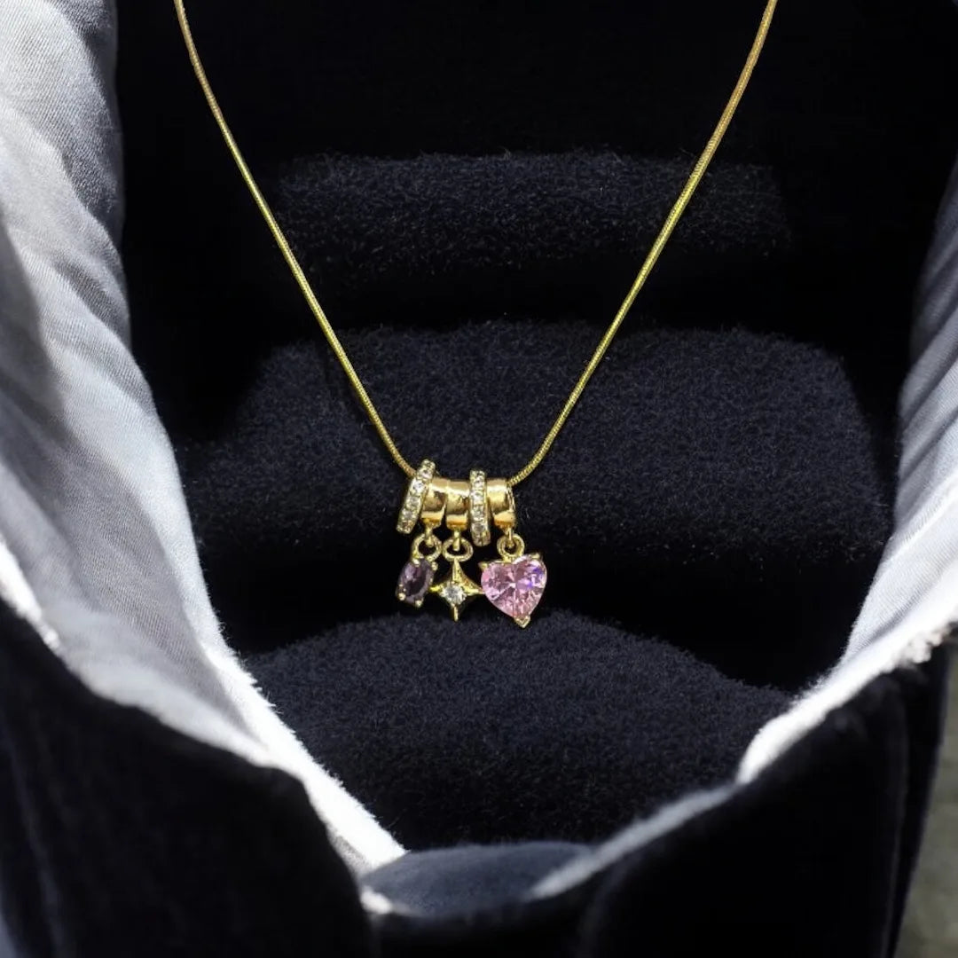 Pink Pulse Charm Pendant