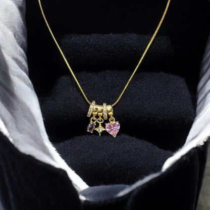 Pink Pulse Charm Pendant