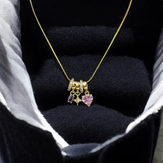 Pink Pulse Charm Pendant