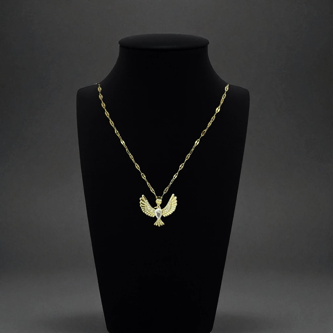 Royal Bird Charm Necklace