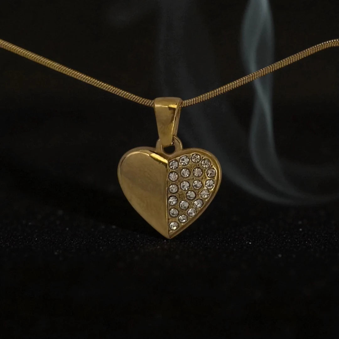 Half Spark Heart Luxe Pendant