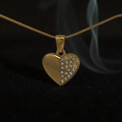 Half Spark Heart Luxe Pendant