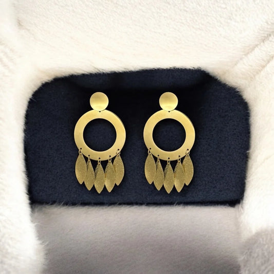 18KT Gold Plated Boho Luxe Matte Earrings