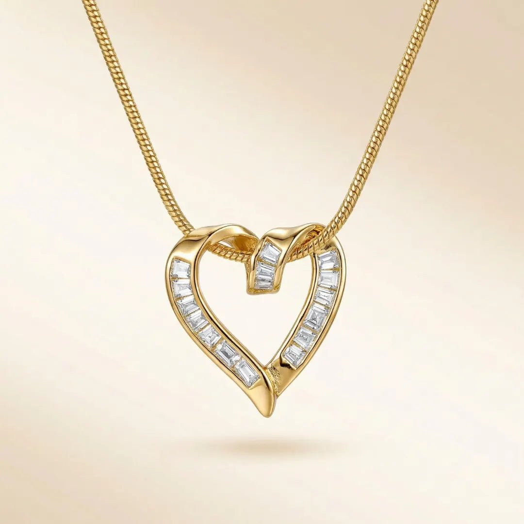 18KT Gold Plated Royal Heartstone Pendant