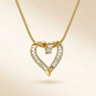 18KT Gold Plated Royal Heartstone Pendant