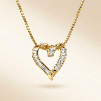 18KT Gold Plated Royal Heartstone Pendant