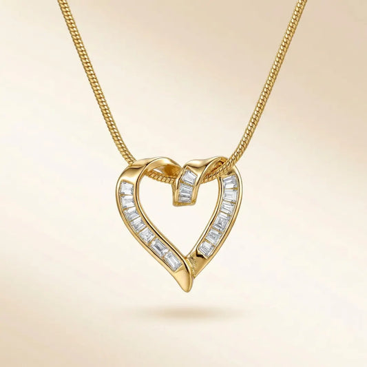 18KT Gold Plated Royal Heartstone Pendant