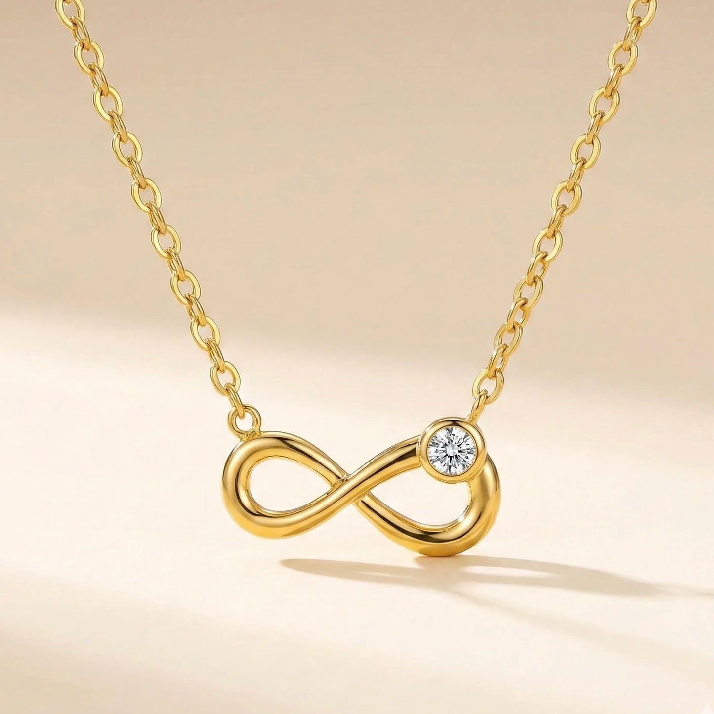 18KT Gold Plated Infinity Mini Spark Pendant