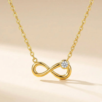 18KT Gold Plated Infinity Mini Spark Pendant