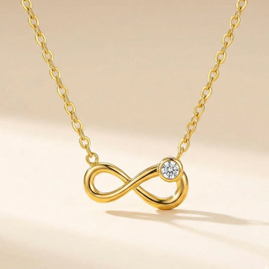 18KT Gold Plated Infinity Mini Spark Pendant