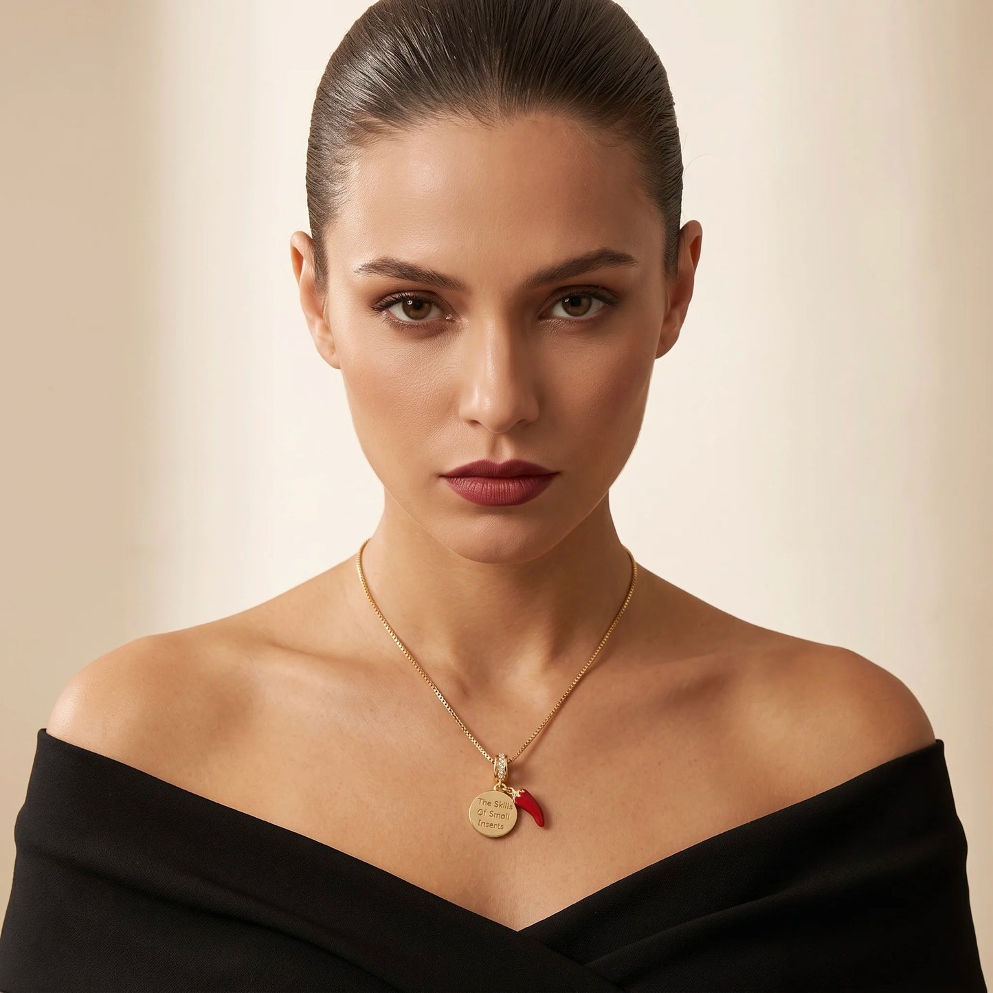 18Kt Gold Plated Lucky Chilli Charm Pendant Necklace