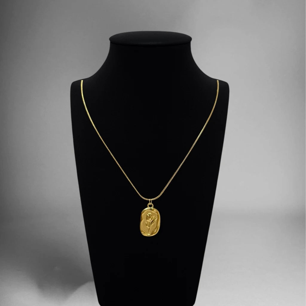 Vintage Petal Gold Necklace