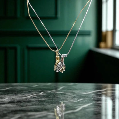 Twin Angel Wings Necklace Pendant