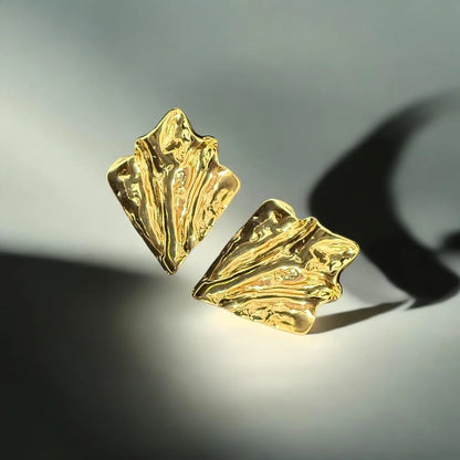Bold Sculpted Earrings – Anti-Tarnish & Lightweight