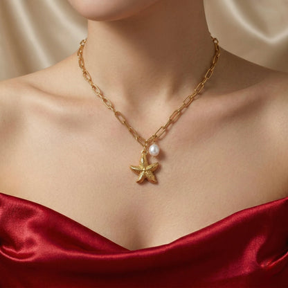 18Kt Gold Plated Coastal Luxe Pendant Necklace
