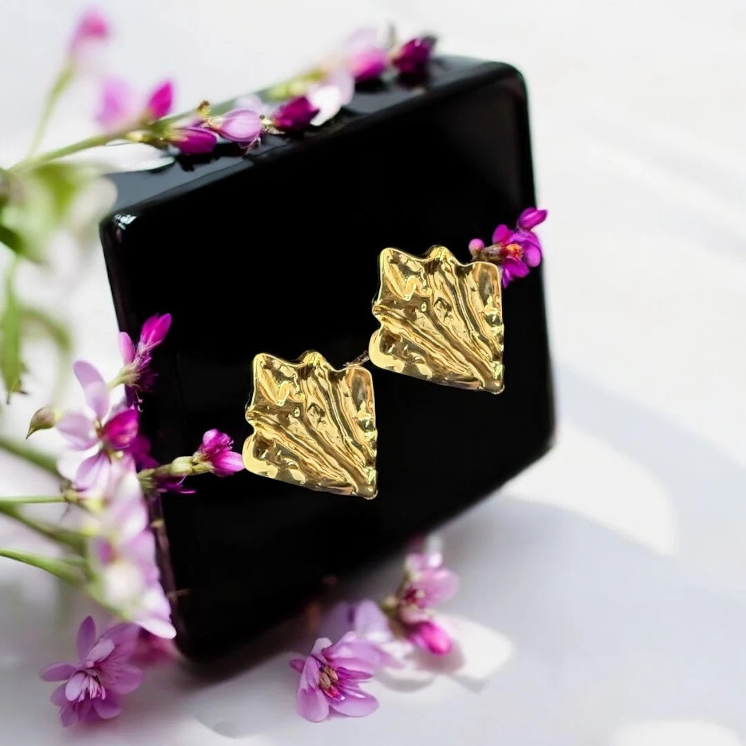 Bold Sculpted Earrings – Anti-Tarnish & Lightweight