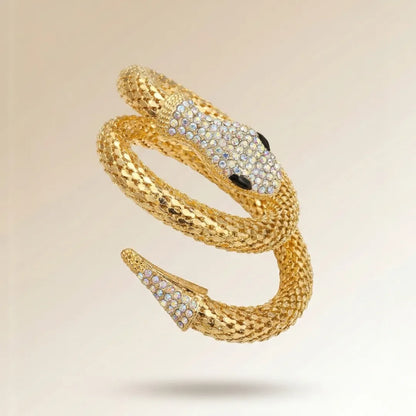 Crystal Serpent Wrap Bracelet