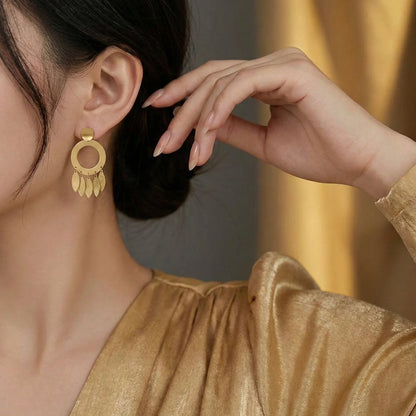 18KT Gold Plated Boho Luxe Matte Earrings