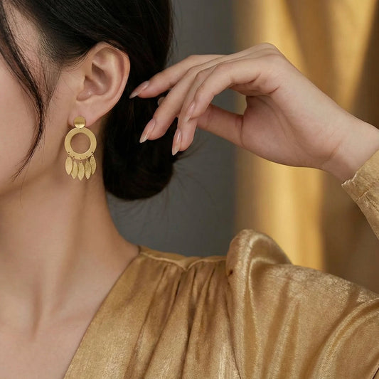 18KT Gold Plated Boho Luxe Matte Earrings