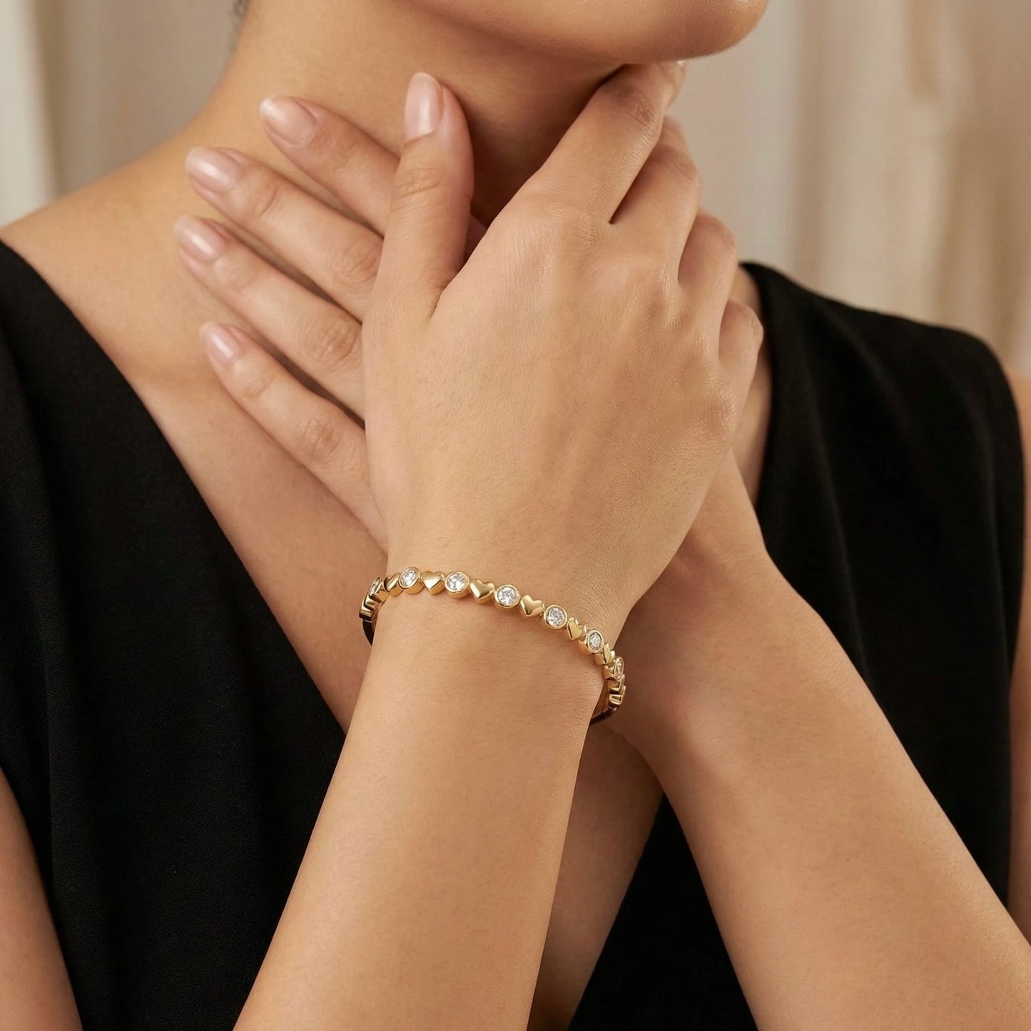 Elegant Heart Spark Band