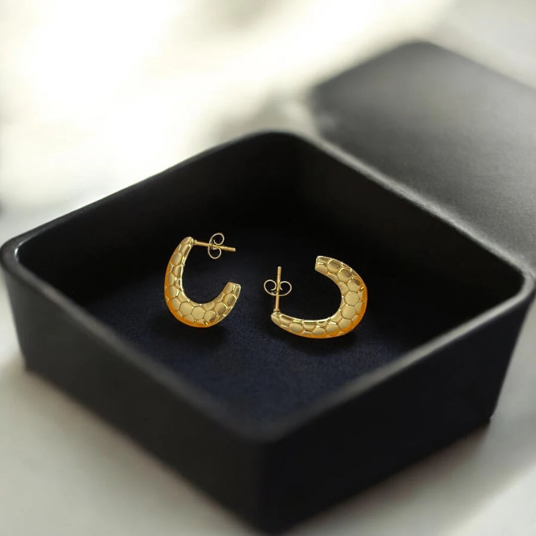 Honeycomb Luxe Hoops