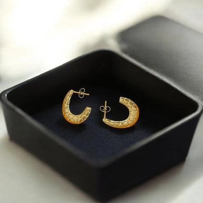 Honeycomb Luxe Hoops