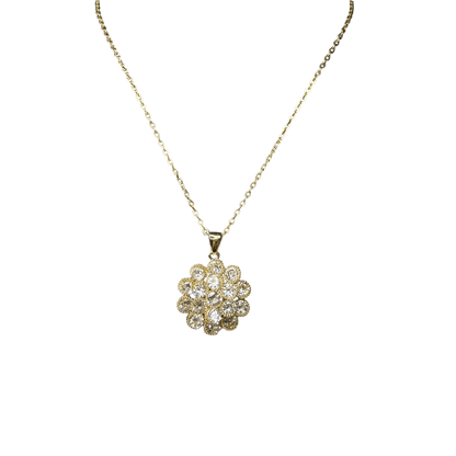 Golden Bloom Dual-Layer Necklace