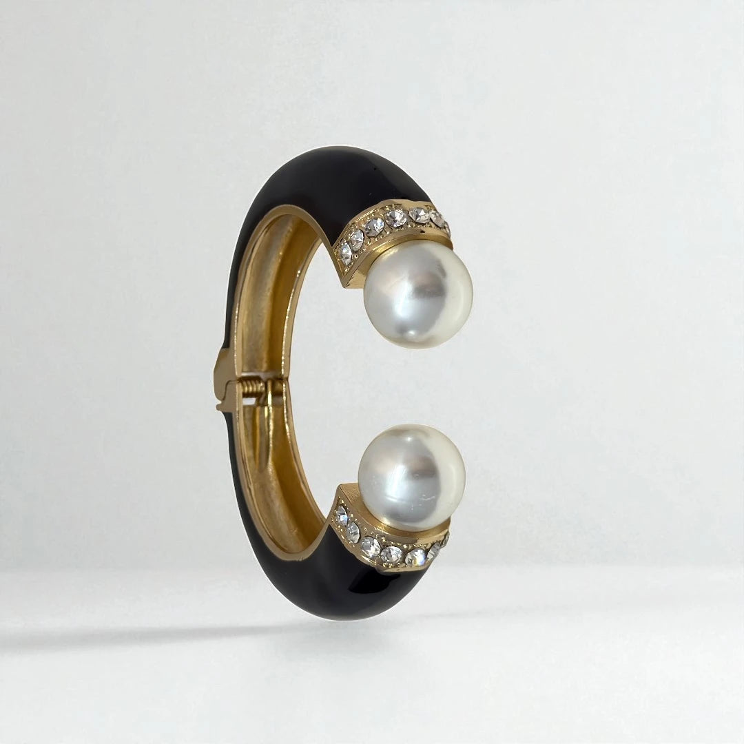 Midnight Pearl Glam Cuff