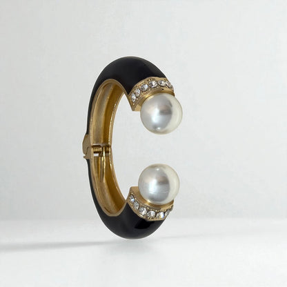 Midnight Pearl Glam Cuff