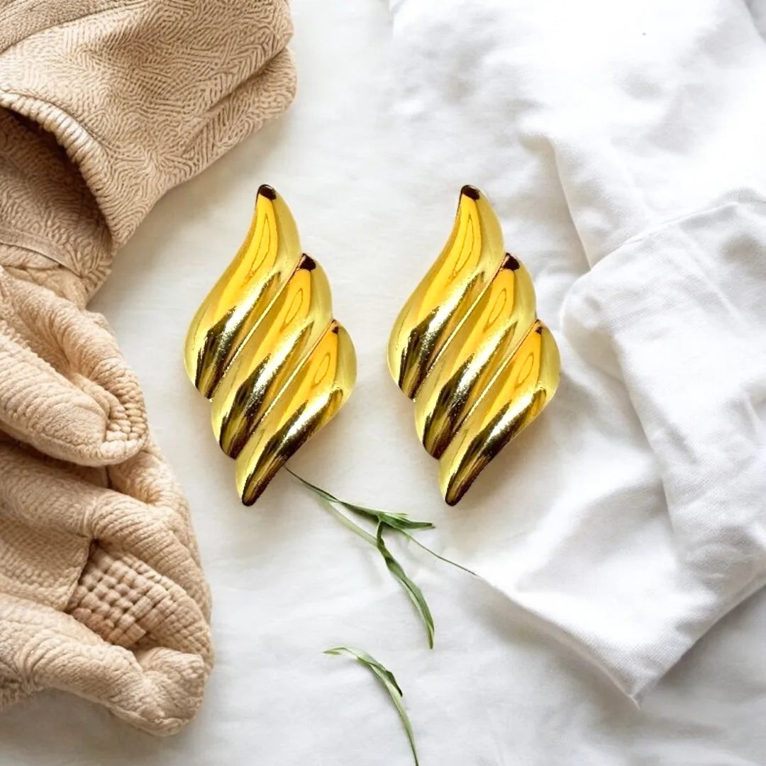 Wavy Swirl Studs – Stainless Steel | Jyarsh Exclusive