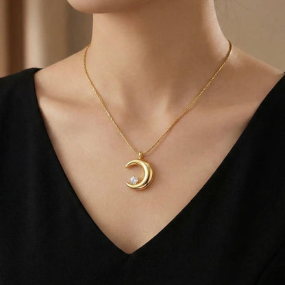 18KT Gold Plated Starlight in the Crescent