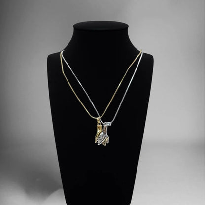 Twin Angel Wings Necklace Pendant