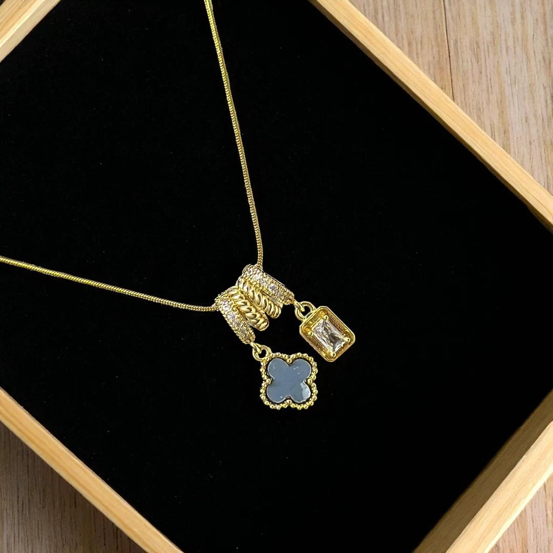 Twin Spark Charm Pendant