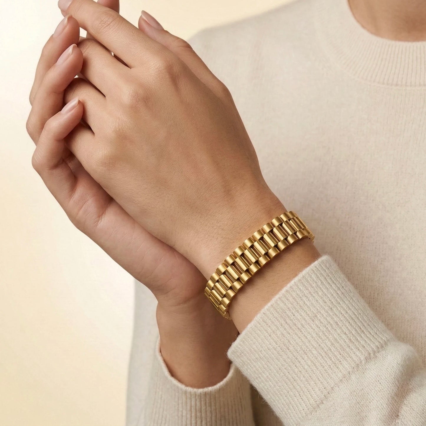 18Kt Gold Plated Luxury Link Bracelet