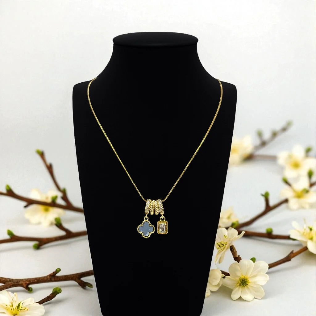 Twin Spark Charm Pendant
