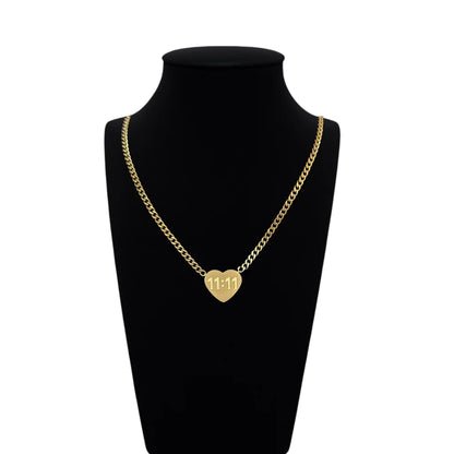 11:11 Wishmaker Heart Necklace