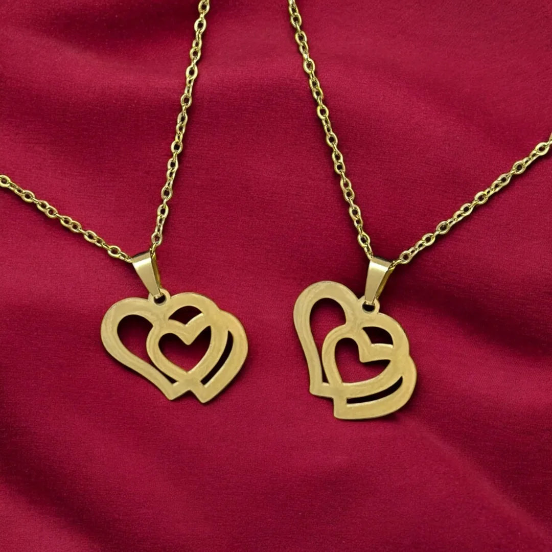 The Twin Heart Charm