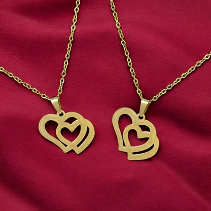 The Twin Heart Charm