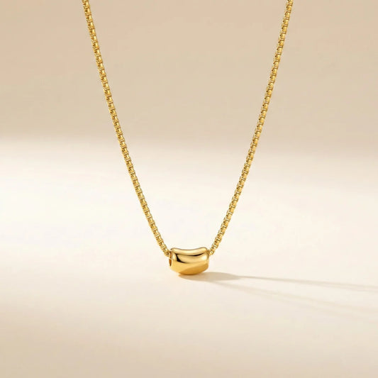 18KT Gold Plated Minimal Luxe Anti-Tarnish Bead Necklace