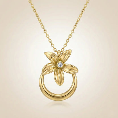 18KT Gold Plated Daisy Drop Necklace
