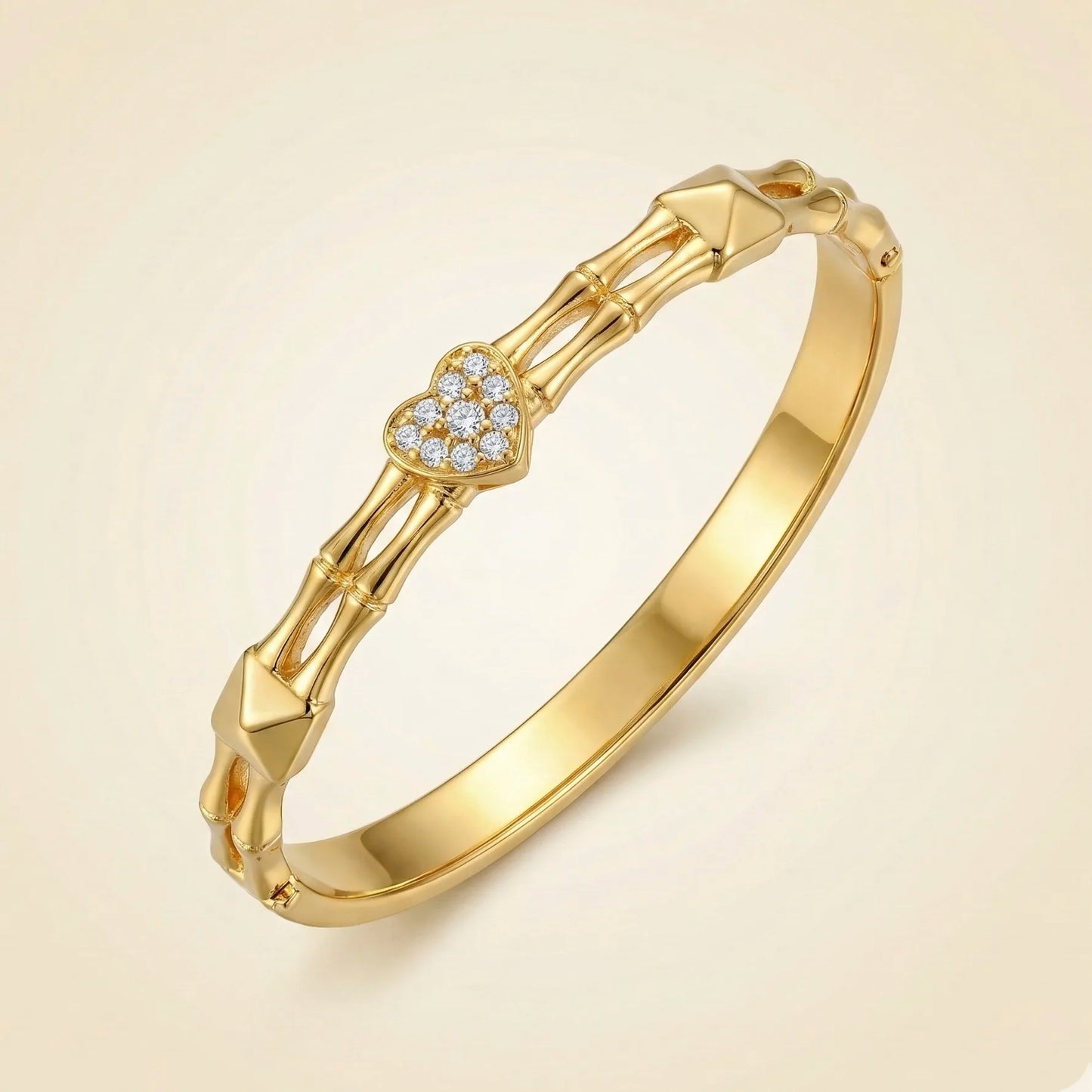 Golden Heartline Bracelet