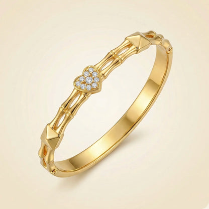 Golden Heartline Bracelet