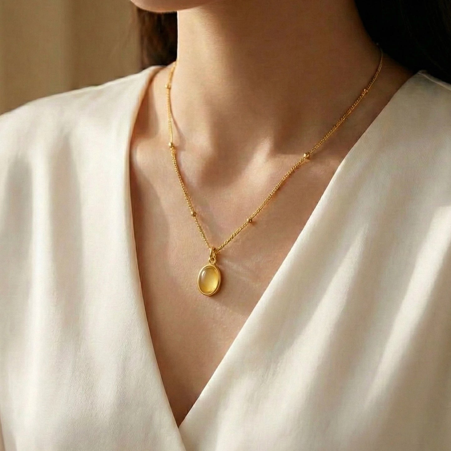 18KT Gold Plated Vintage Vibe Pendant